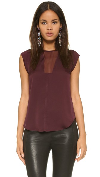 Rebecca Taylor Charlie Silk Top 