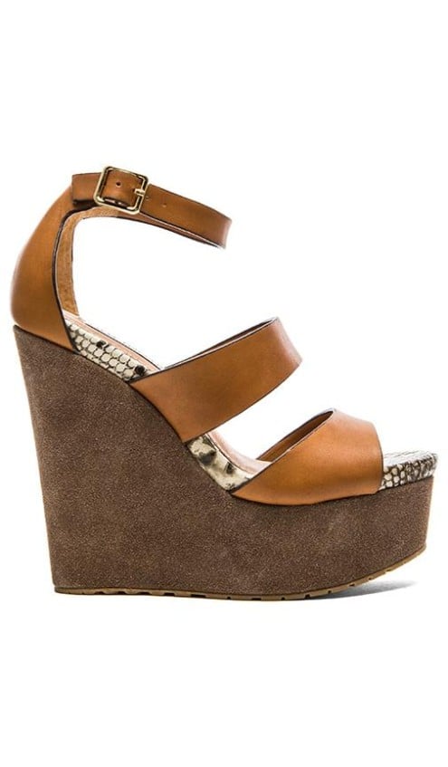 CALVI WEDGE By STEVE MADDEN in Cognac Multi