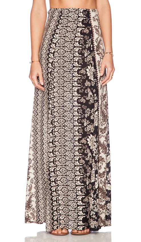 SUSI MAXI SKIRT NOVELLA ROYALE in Black Hazely