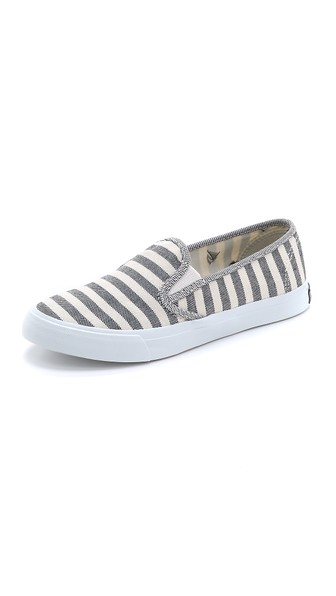 Sperry Seaside Breton Stripe Slip On Sneakers