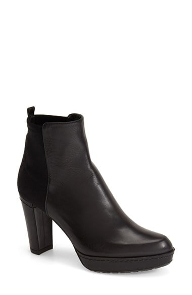 Stuart Weitzman 'Otherhalf' Stretch Bootie in Black Calf