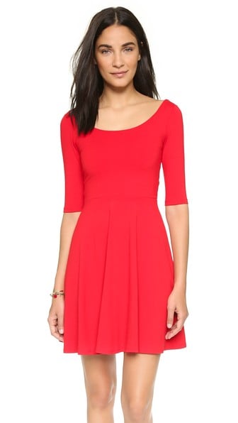 Susana Monaco Mini Flare Dress in Perfect Red