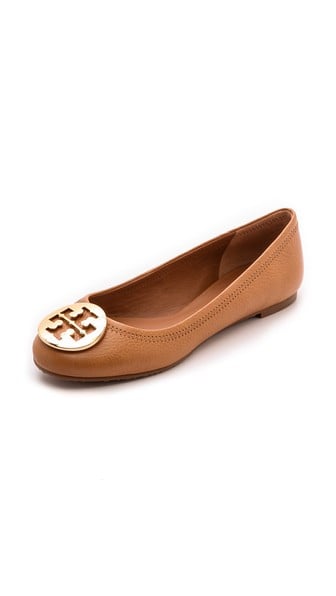 Tory Burch Reva Ballet Flats in Royal Tan