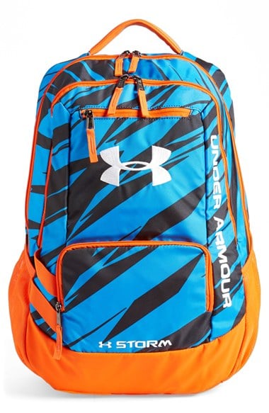 Under Armour 'Hustle' Print Backpack (Kids) in Blue