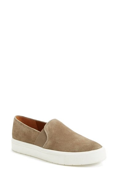 Vince 'Berlin 6' Slip-On Suede Sneaker (Women) in Flint