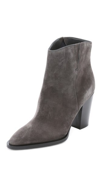 Vince Erving Suede Booties in Charcoal