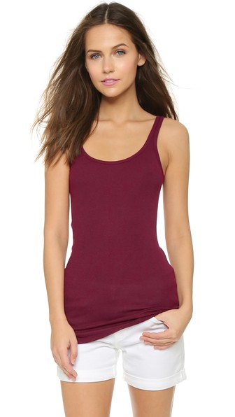Vince Favorite Tank Top in Bordeaux
