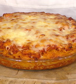 NBC "Food Fighters" host Adam Richman shows Matt Lauer how to make his delicious spaghetti pie recipe on the Thursday, August 20, 2015 episode of the Today show.