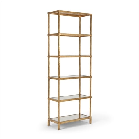 Chelsea House 381711 Etagere Iron With Antique Gold Leaf Finish