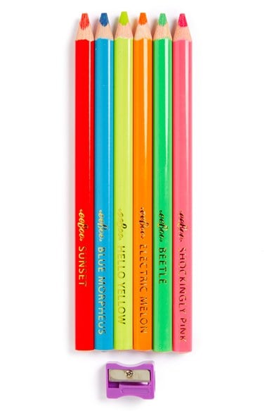 eeBoo Fluorescent Color Pencils (6-Pack)