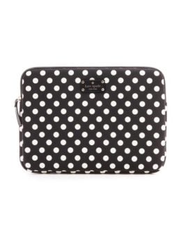 Kate Spade New York Le Pavillion Laptop Sleeve in Black/White
