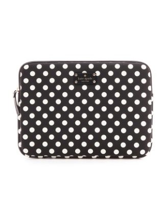 Kate Spade New York Le Pavillion Laptop Sleeve in Black/White