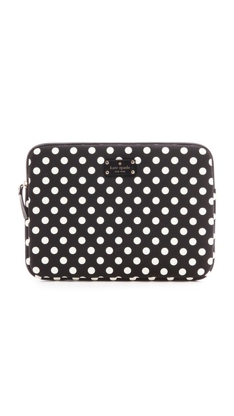 Kate Spade New York Le Pavillion Laptop Sleeve in Black/White