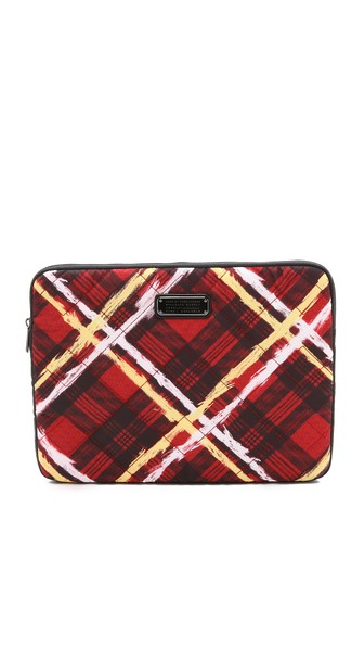 Marc by Marc Jacobs Crosby Quilt Print 13" Laptop Sleeve in Red Ruby Multi