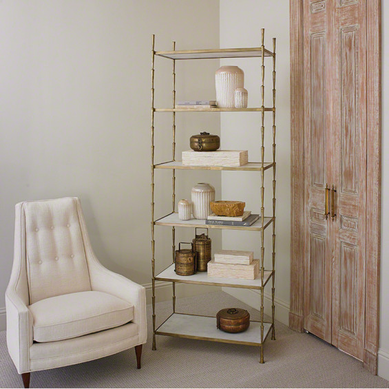 Spike Etagere w/ White Marble Global Views