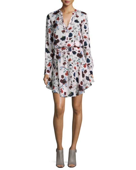 A.L.C. The Way Floral-Print Dress in Pink English Floral