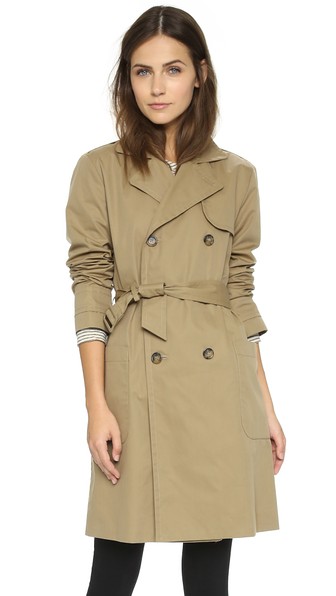 A.P.C. Saint Germain Trench Coat in Taupe