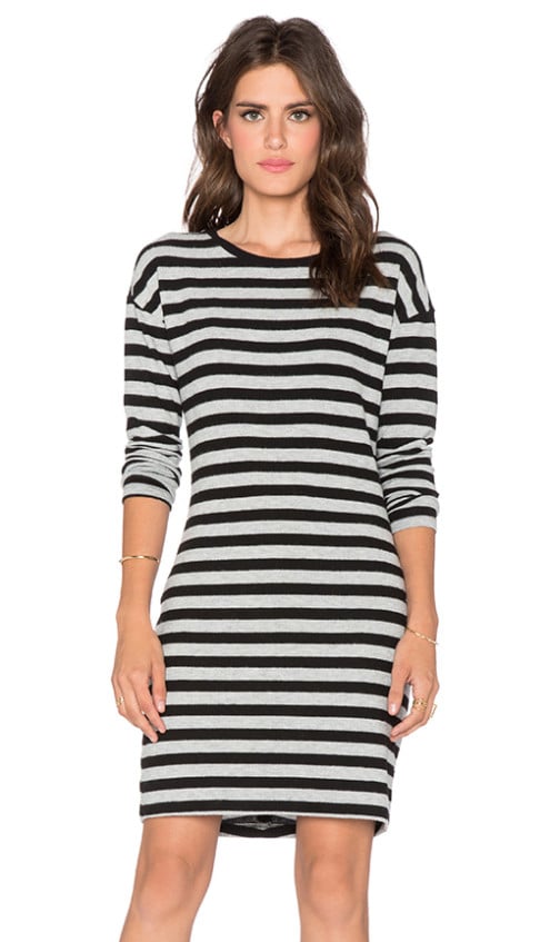 ABELIA COZY JERSEY DRESS VELVET BY GRAHAM & SPENCER in Grey