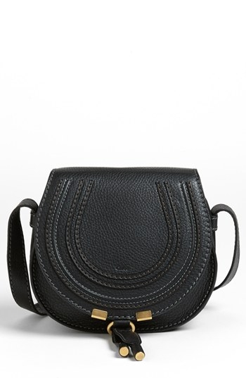 Chloe 'Marcie - Small' Leather Crossbody Bag - Black Saddle bags for fall saddlebags fall