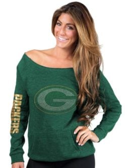 Cuce Green Bay Packers Women's Green Sideliner Sweatshirt