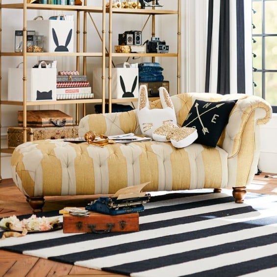 Emily Current + Meritt Elliott The Emily + Meritt Chaise. Pottery Barn Teen