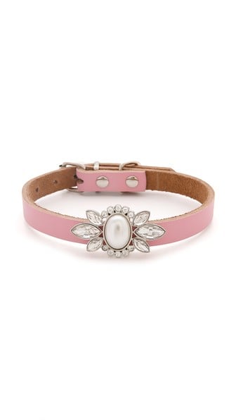 FIERCE Coco Collar in Pink with Crystal Plate