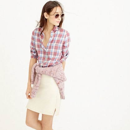 J.Crew BOY SHIRT IN DAWSON PLAID item c9325 in Faded Thistle