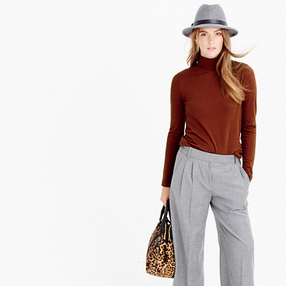 J.Crew TISSUE TURTLENECK T-SHIRT item 17656 in Deep Redwood