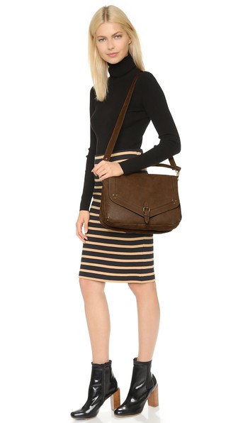 Jerome Dreyfuss Raymond Saddle Bag in Khaki