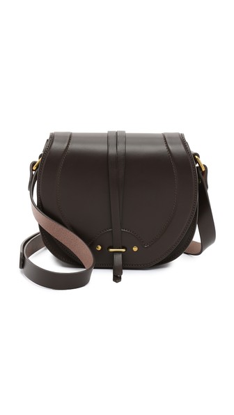 Jerome Dreyfuss Victor Cross Body Saddle Bag in Moka