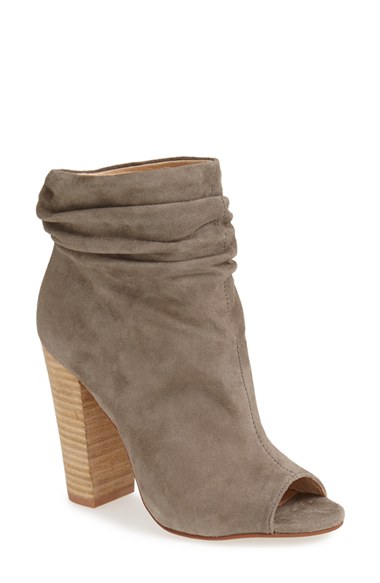 Kristin Cavallari 'Laurel' Peep Toe Bootie (Women) in Grey