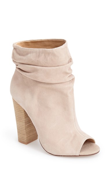 Kristin Cavallari 'Laurel' Peep Toe Bootie (Women) in New Nude