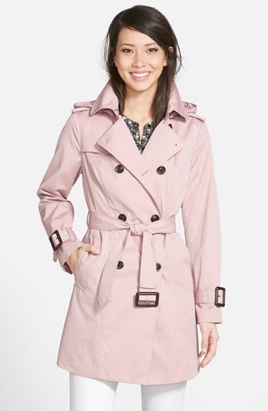 London Fog Heritage Trench Coat with Detachable Liner (Regular & Petite) (Nordstrom Exclusive) in Vintage Pink