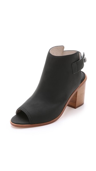 Matt Bernson Orion Open Toe Booties in Black