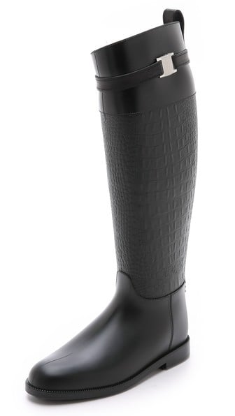 Michael Kors Collection Miranda Rain Boots in Black