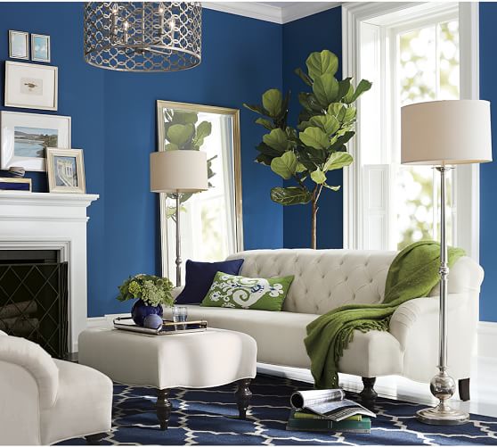 NATALIE DHURRIE TRIBAL RUG - NAVY. Pottery Barn