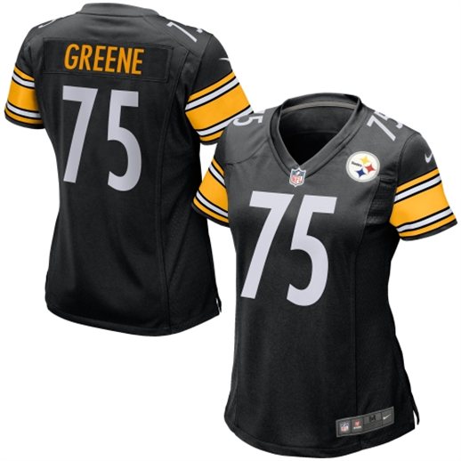 Nike Joe Greene Pittsburgh Steelers Women's Black Retired Game Jersey