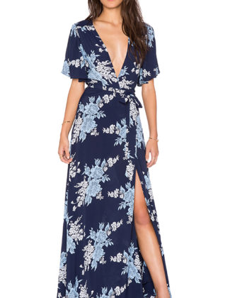 PLAZA FLORAL PRINT KIMONO DRESS By PRIVACY PLEASE in Athena