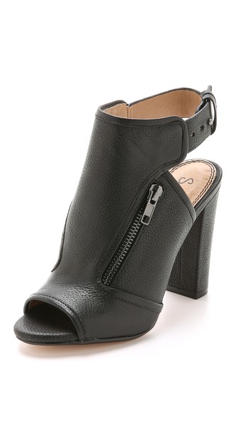 Splendid Janet Open Toe Booties in Black