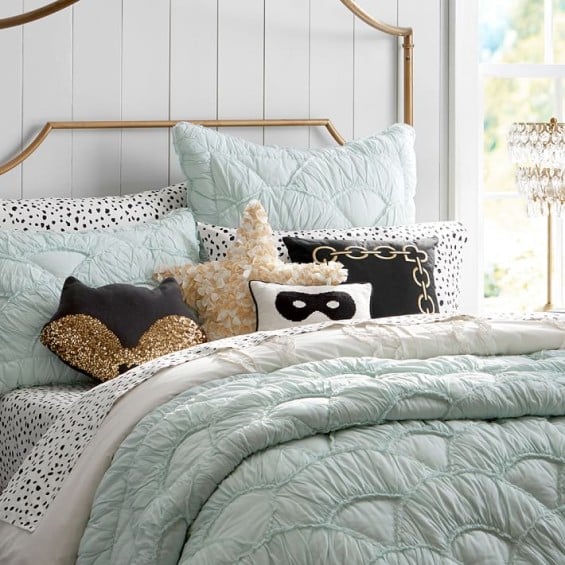 The Emily + Meritt Parisian Petticoat Quilt + Sham Pottery Barn Teen