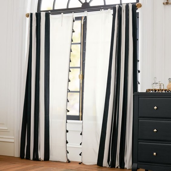 The Emily + Meritt Tassel Sheer. Pottery Barn Teen