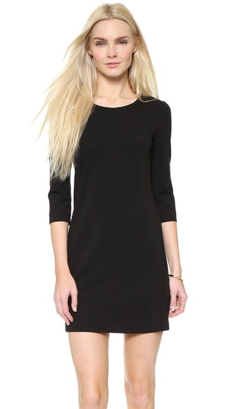 Theory Fixture Ponte Shift Dress in Black