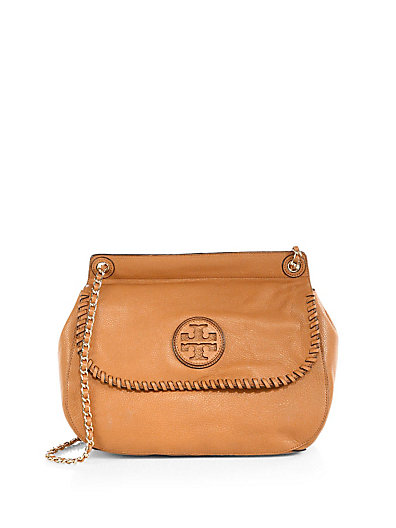 Tory Burch Marion Saddle Bag in Royal Tan