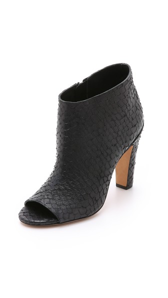 Vince Sierra Open Toe Booties in Black