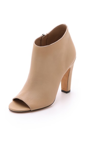Vince Sierra Open Toe Booties in Nude