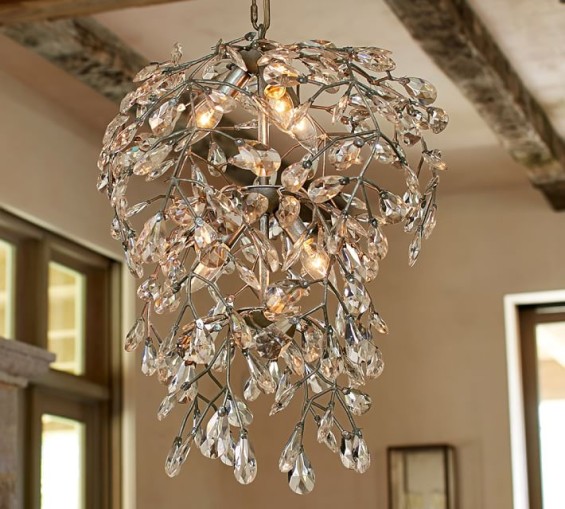 BELLA CRYSTAL ROUND CHANDELIER. Pottery Barn 
