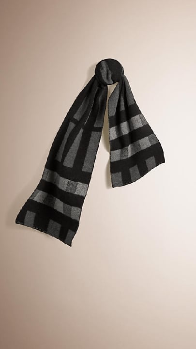 Burberry Check Wool Cashmere Blanket Scarf