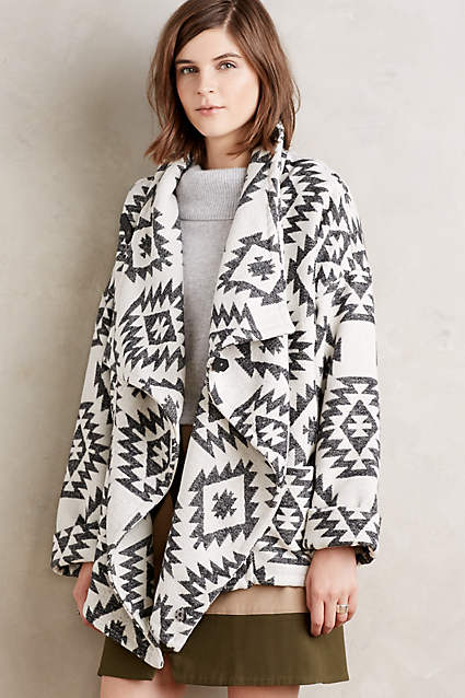 Chelan Wrap Coat by Capulet in Grey