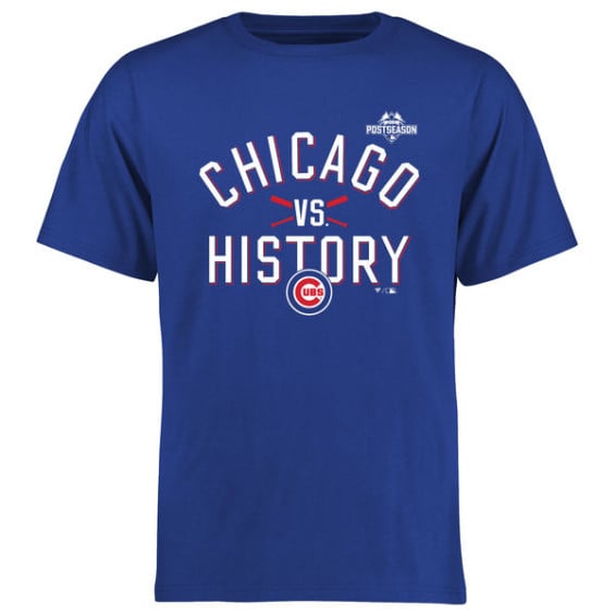 Chicago Cubs Royal Chicago vs. History T-Shirt