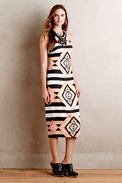 Diamond Midi Dress by Mara Hoffman in Pink